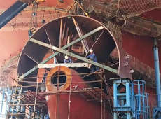 船舶安装表盘式扭力扳手案例